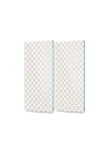 Decovetro Cam Kahve Sofra Sunum Tablası 2li Set Geleneksel Çizgi Desenli 30 x 15 Cm