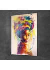 Decovetro Afrikalı Kadın Portresi Cam Tablo 70x100 cm