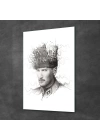 Decovetro Atatürk Cam Tablo Özel çizim 30x40 cm