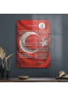 Decovetro Bayraklı İstiklal Marşı Cam Tablo 30x40 cm