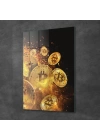 Decovetro Cam Tablo Bitcoin Gold 30x40 cm