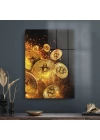 Decovetro Cam Tablo Bitcoin Gold 50x70 cm