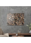 Decovetro Cam Tablo Geometrik Gold Rose 30x40 cm