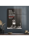Decovetro Cam Tablo Muhammed Ali Motivational 50x70 cm