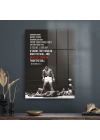 Decovetro Cam Tablo Muhammed Ali Motivational 70x100 cm