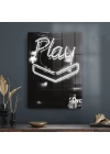 Decovetro Cam Tablo Neon Black 50x70 cm