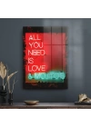 Decovetro Cam Tablo Neon Love 30x40 cm