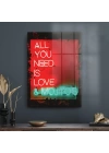 Decovetro Cam Tablo Neon Love 50x70 cm