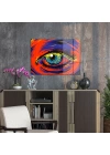 Decovetro Cam Tablo Red Colour Eye 50x70 cm