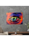 Decovetro Cam Tablo Red Colour Eye 50x70 cm