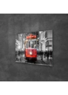 Decovetro Cam Tablo Tramvay Beyoğlu Şehir Manzarası 50x70 cm