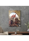 Decovetro Fatih Sultan Mehmet Ve İstanbul Fethi Cam Tablo 30x40 cm