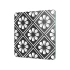 Decovetro Cam Sunum Servis Tabağı Kare Çini Çiçek Desenli 30 x 30 Cm