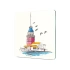 Decovetro Cam Sunum Servis Tabağı Kare Kız Kulesi Desenli 30 x 30 Cm