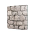 Decovetro Cam Sunum Servis Tabağı Kare Taş Duvar Desenli 30 x 30 Cm