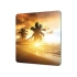 Decovetro Cam Sunum Servis Tabağı Kare Sunset Sahil Desenli 30 x 30 Cm