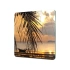 Decovetro Cam Sunum Servis Tabağı Kare Sunset Sahil Desenli 30 x 30 Cm