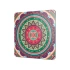 Decovetro Cam Sunum Servis Tabağı Kare Mandala 5 Desenli 30 x 30 Cm