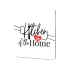 Decovetro Cam Sunum Servis Tabağı Kare Kitchen Love Desenli