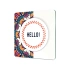 Decovetro Cam Sunum Servis Tabağı Kare Hello Desenli