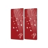 Decovetro Cam Kahve Sofra Sunum Tablası 2li Set Kırmızı Beyaz Kalp Desenli 30 x 15 Cm