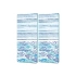Decovetro Cam Kahve Sofra Sunum Tablası 2li Set Marine Fish Waves 30 x 15 Cm