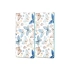 Decovetro Cam Kahve Sofra Sunum Tablası 2li Set Mavi Kelebek Desenli 30 x 15 Cm