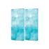 Decovetro Cam Kahve Sofra Sunum Tablası 2li Set Mavi Bulut Desenli 30 x 15 Cm
