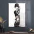 Decovetro Charlie Caplin ve Çocuk Cam Tablo 50x70 cm