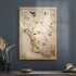 Decovetro Piri Reis Haritası Cam Tablo 70x100 cm