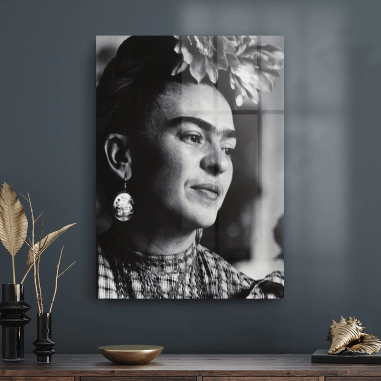 Decovetro Cam Tablo Frida Kahlo