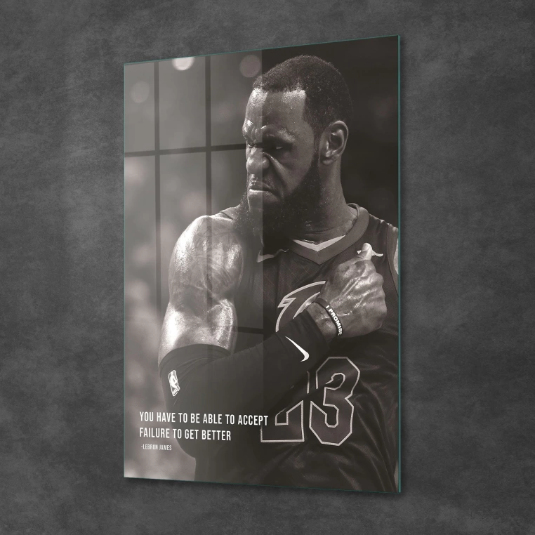 Decovetro Cam Tablo LeBron James Motivational