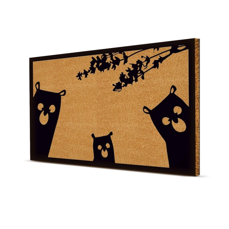 Decovetro Paspas Sevimli Patiler Desenli Kapı Önü Paspası 40 x 60 Cm