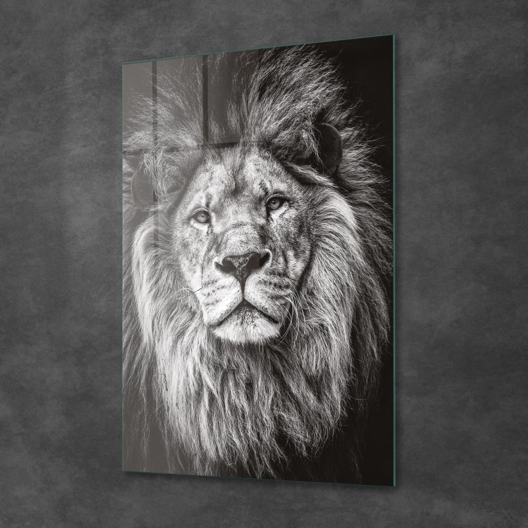 Decovetro Aslan Desenli Cam Tablo 30x40 cm