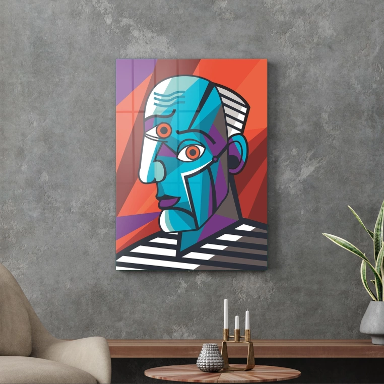 Decovetro Cam Tablo Abstract Portre 30x40 cm