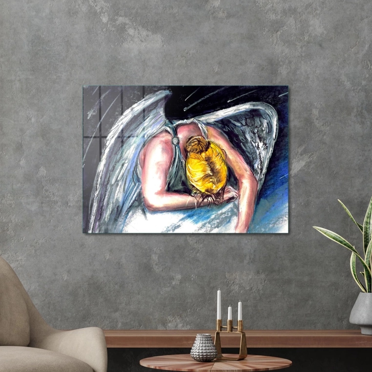 Decovetro Cam Tablo Angel Wings 70x100 cm