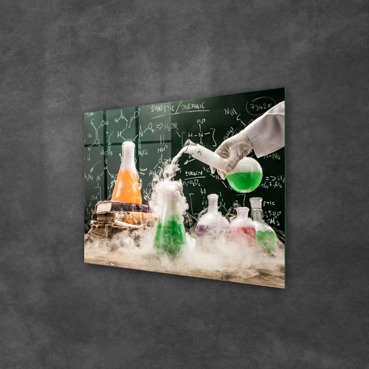 Decovetro Cam Tablo Chemical Test 50x70 cm