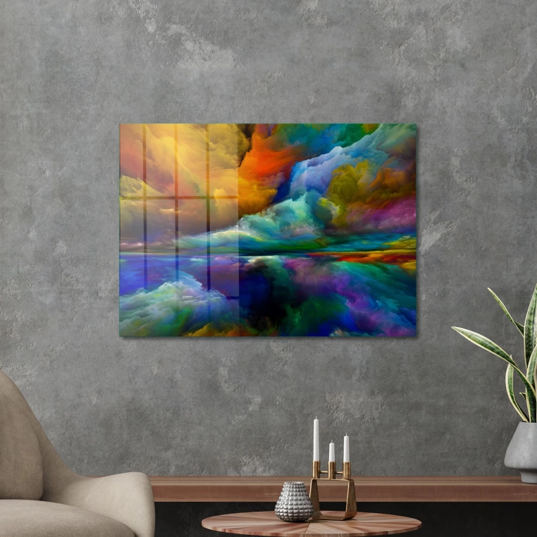 Decovetro Cam Tablo Colourful Clouds 70x100 cm
