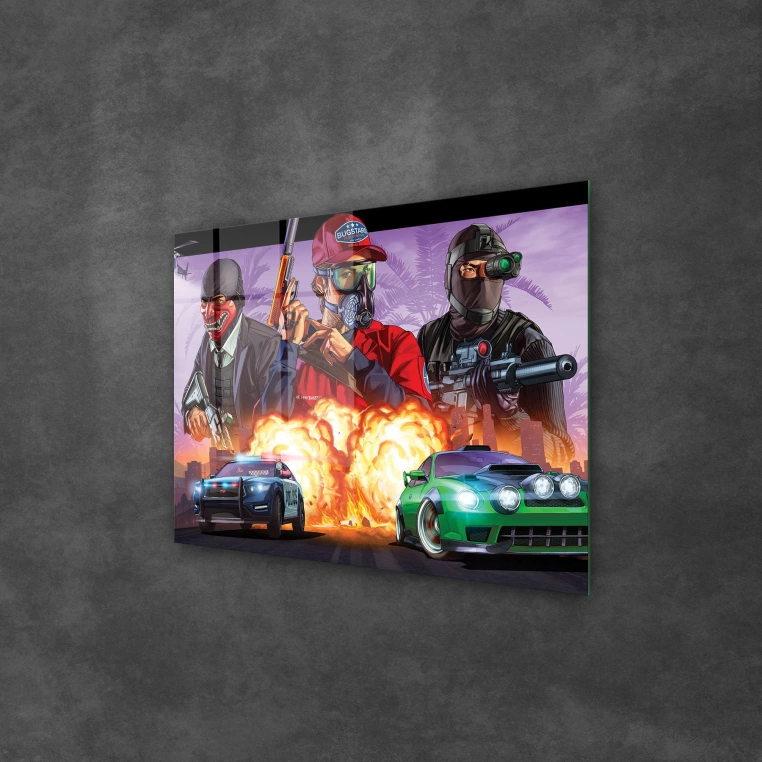 Decovetro Cam Tablo Gamer Room Backround 70x100 cm