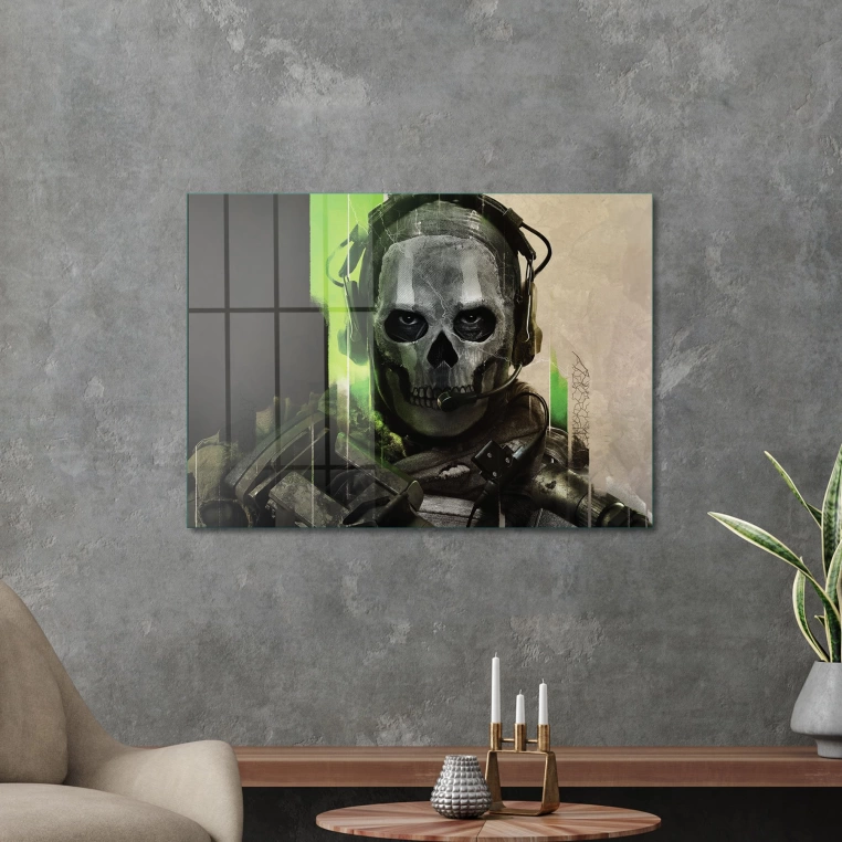 Decovetro Cam Tablo Gamer Room Ghost 50x70 cm