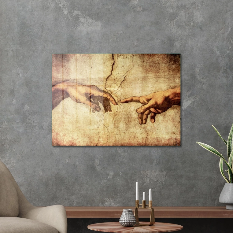 Decovetro Cam Tablo Touch of God 70x100 cm