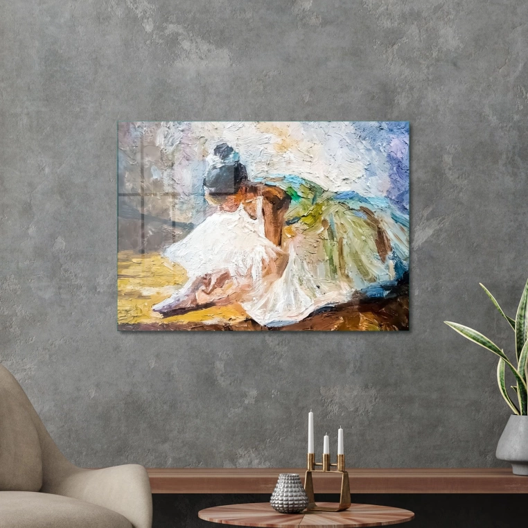 Decovetro Cam Tablo Yağlı Boya Balerin 70x100 cm
