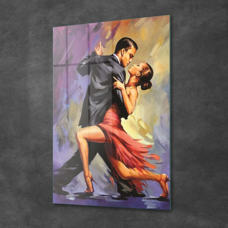 Decovetro Tango Dans Temalı Cam Tablo 30x40 cm