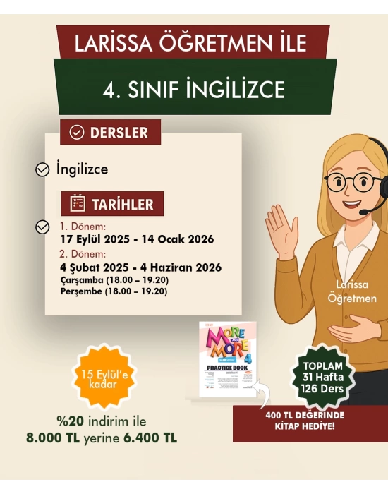 Larissa Öğretmen ile 4. Sınıf İngilizce Paketi