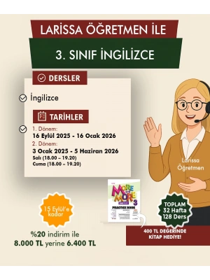 Larissa Öğretmen ile 3. Sınıf İngilizce Paketi