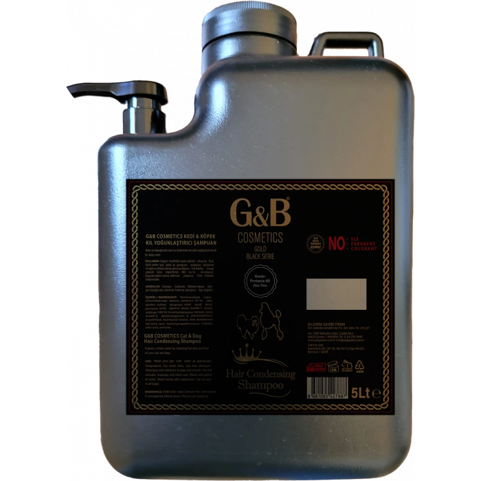 G&b Kıl Yoğunlaştırıcı Pet Şampuan 5 Lt