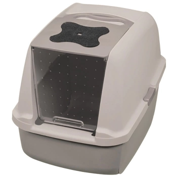 Catit Kapali Tuvalet Kabı 57X46.5X39 Cm Gri Gri