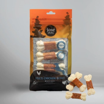 Multi Chicken Bones 7 Cm 4 lü Et Sargı Kemik