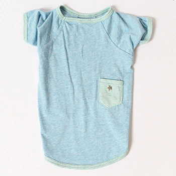 Simli Yıldızlı Cepli Tshirt - Mavi 9lu Set