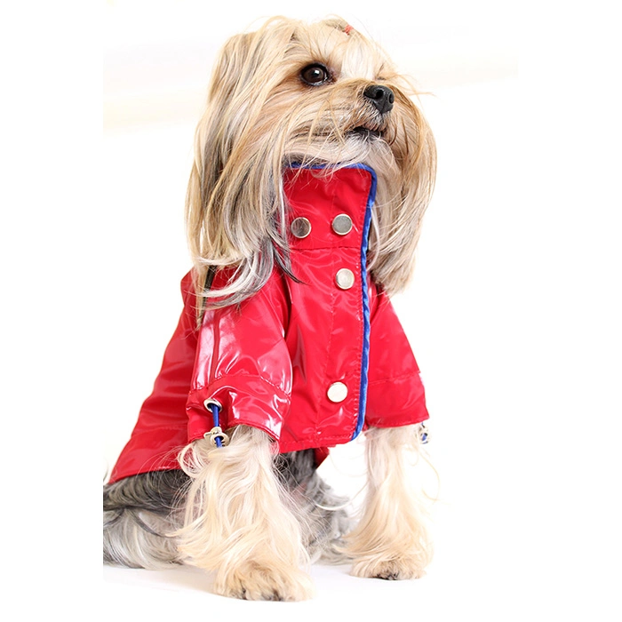 Astarsız Kapüşonlu Yağmurluk - Kırmızı XS,S,M,L,XL